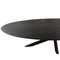 Mangoe Eettafel Brandy Black | 180 cm | Ovaal