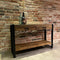 Mangohout Sidetable Britt- Dressoir - Console - Tafel - met 2 lades - 115 cm
