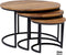 Mangohouten Salontafel Set van 3
