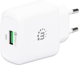 Manhattan 102285 102285 USB-oplader 3 A 1 x USB 3.2 Gen 1 bus A (USB 3.0) Thuis Qualcomm Quick Charge 3.0
