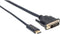 Manhattan 152457 USB-C-displaykabel USB-C / DVI Adapterkabel USB-C stekker, DVI-D 24+1-polige stekker 2.00 m Zwart