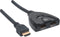 Manhattan 207416 HDMI-switch 2 poorten LED-weergave, 3D-weergave mogelijk, Vergulde connectoren 1080 Pixel