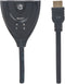 Manhattan 207416 HDMI-switch 2 poorten LED-weergave, 3D-weergave mogelijk, Vergulde connectoren 1080 Pixel