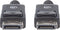 Manhattan 307093-CG DisplayPort-kabel DisplayPort Aansluitkabel DisplayPort-stekker, DisplayPort-stekker 3.00 m Zwart