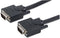 Manhattan 337342 VGA-kabel VGA Aansluitkabel VGA-stekker 15-polig, VGA-stekker 15-polig 30.00 m Zwart Schroefbaar