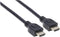 Manhattan 353960 HDMI-kabel HDMI Aansluitkabel HDMI-A-stekker, HDMI-A-stekker 7.50 m Zwart 4K UHD, UL gecertificeerd
