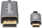 Manhattan 354851 DisplayPort-kabel DisplayPort / USB-C Aansluitkabel DisplayPort-stekker, USB-C stekker 3.00 m Grijs, Z