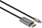 Manhattan 354851 DisplayPort-kabel DisplayPort / USB-C Aansluitkabel DisplayPort-stekker, USB-C stekker 3.00 m Grijs, Z