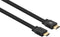 Manhattan 355629 HDMI-kabel HDMI Aansluitkabel HDMI-A-stekker, HDMI-A-stekker 3.00 m Zwart 4K UHD, Afgeschermd (dubbel)