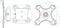 Manhattan 422840 Monitor-wandbeugel 1-voudig 30,5 cm (12) - 55,9 cm (22) Vast