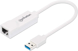 Manhattan Gigabit Ethernet Adapter Netwerkadapter 1 GBit/s USB 3.2 Gen 1 (USB 3.0)