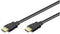 Manhattan HDMI kabels High Speed HDMI Cable w/ Ethernet Channel, 1x HDMI Male 19-pin - 1x HDMI Male 19-pin, Shielded, Black, 3m
