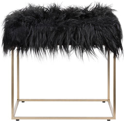 MANHATTAN - Hocker - Zwart - Polyester