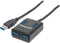 Manhattan USB 3.2 Gen 1-hub 4 poorten Zwart