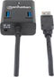 Manhattan USB 3.2 Gen 1-hub 4 poorten Zwart