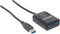 Manhattan USB 3.2 Gen 1-hub 4 poorten Zwart