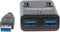 Manhattan USB 3.2 Gen 1-hub 4 poorten Zwart