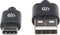 Manhattan USB-kabel USB 2.0 USB-A stekker, USB-C stekker 3.00 m Zwart 354936
