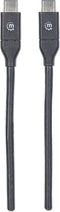 Manhattan USB-kabel USB 3.2 Gen2 (USB 3.1 Gen2) USB-C stekker, USB-C stekker 0.50 m Zwart 354899