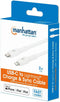 Manhattan USB-kabel USB-C stekker, Apple Lightning stekker 2.00 m Wit 394529