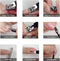 Manicureset - 18-Delige Professionele Nagelknipperset - Roze - Pedicureverzorgingsgereedschap - Roestvrij Staal Verzorgingsgereedschap met Roségouden PU-Lederen Tas voor op Reis en Thuis - Roze