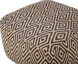 MANISA - Poef - Bruin - 60 cm - Wol