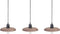 MANJEERA - Hanglamp 3 lichten - Donkerbruin - Hout