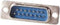 MANNELIJKE 15P SUB-D CONNECTOR - CHASSISMONTAGE (CC002)