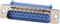 MANNELIJKE 25P SUB-D CONNECTOR VOOR PLATTE KABEL (CC054)