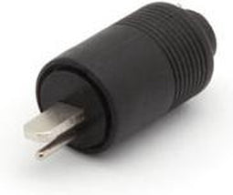 MANNELIJKE 2P DIN PLUG MET SCHROEFAANSLUITING - HOOGWAARDIG (CA075T)