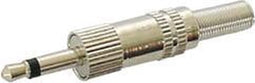 MANNELIJKE 3.5mm MONO JACK - VERNIKKELD (CA003)