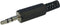 MANNELIJKE 3.5mm STEREO JACK - PLASTIC - ZWART (CA111)