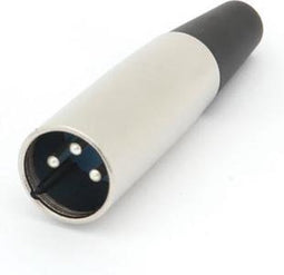 MANNELIJKE 3P XLR PLUG - VERNIKKELD (CA097)