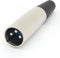 MANNELIJKE 3P XLR PLUG - VERNIKKELD (CA097)
