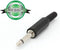 MANNELIJKE 6.35mm MONO JACK - PLASTIC ZWART (CA019H)