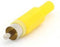 MANNELIJKE RCA PLUG - GEEL (CA047Y)