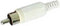 MANNELIJKE RCA PLUG - WIT (CA047W)