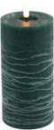 Mansion atmosphere - Groene led kaars rustic 15x7,5cm