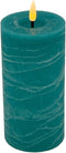 Mansion Atmosphere Led Kaars - Led kaars 7.5 x 15cm - groen - flikkerende bewegende vlam - met timer en dim functie