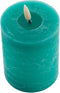 Mansion atmosphere - led kaars rustic blauw 10x7,5cm