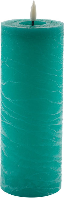 Mansion atmosphere - led kaars rustic blauw 20x7,5cm