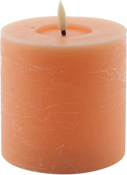 Mansion atmosphere - led kaars rustic Coral 10x10cm