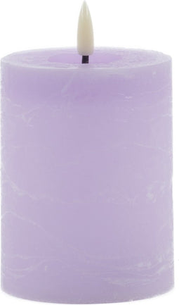 Mansion atmosphere - led kaars rustic lavendel 10x7,5cm