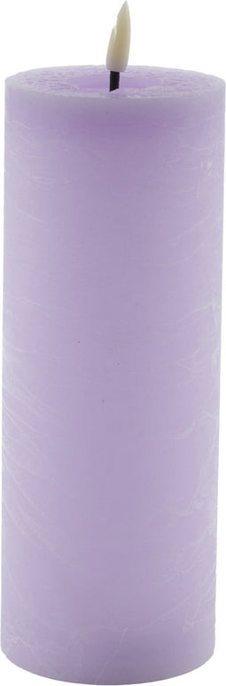Mansion atmosphere - led kaars rustic lavendel 20x7,5cm