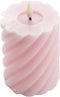 Mansion atmosphere - swirl led kaars licht roze 10x7,5cm