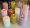 Mansion atmosphere - swirl led kaars licht roze 20x7,5cm