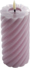 Mansion atmosphere - swirl led kaars lila 15x7,5cm