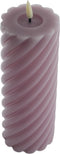 Mansion atmosphere - swirl led kaars lila 20x7,5cm