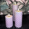 Mansion atmosphere - swirl led kaars lila 20x7,5cm
