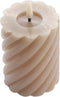 Mansion atmosphere - swirl led kaars zand 10x7,5cm